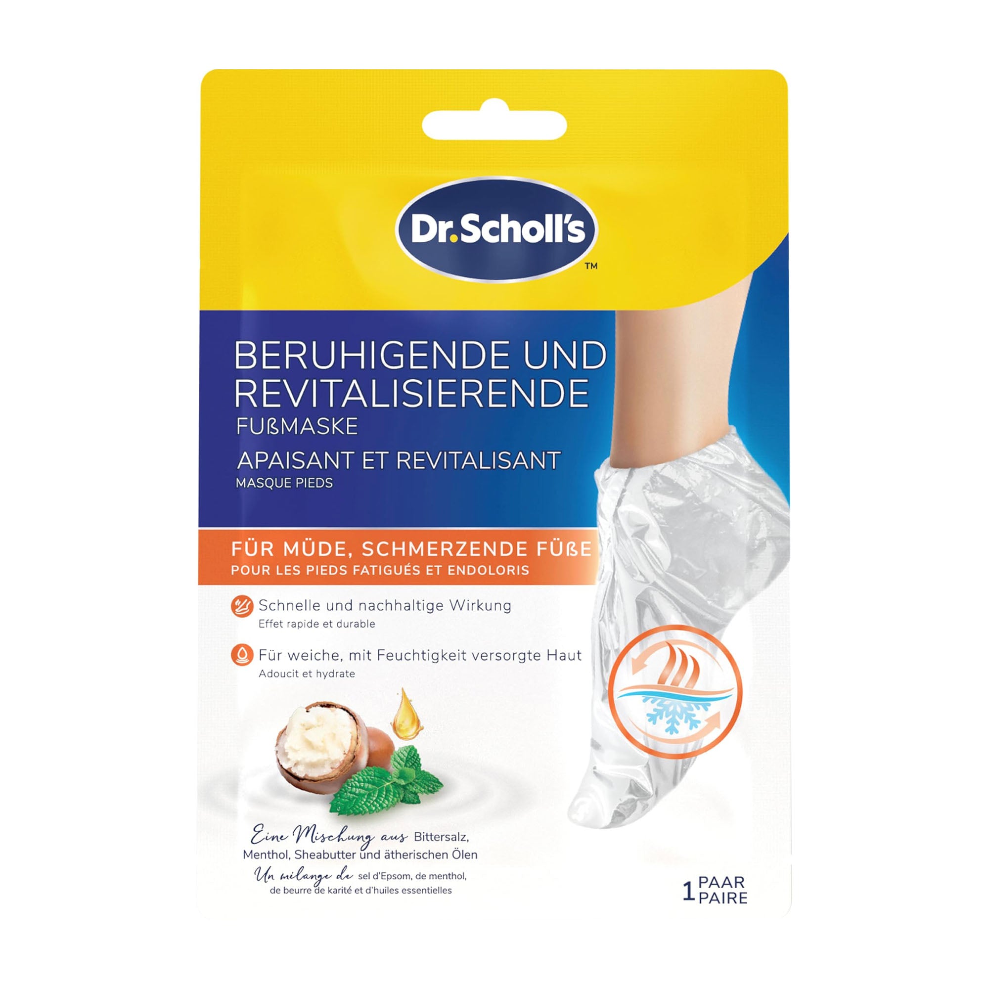 Dr Scholl's Calming and Revitalizing foot mask, Pair – Peppery Spot