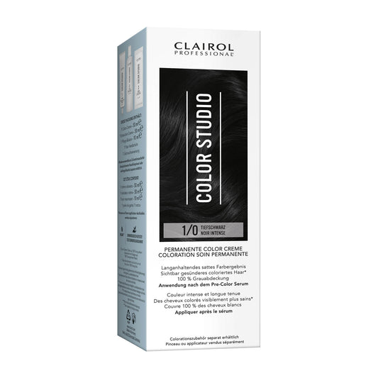 Clairol Professional Color Studio 1/0 Tiefschwarz Haarfarbe