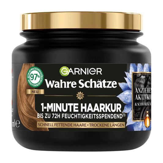 Garnier Wahre Schatze Magnetic Charcoal 1 minute treatment, 340 mL