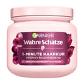 Garnier Wahre Schaetze Grape 1 Minute Treatment jar on a white background.