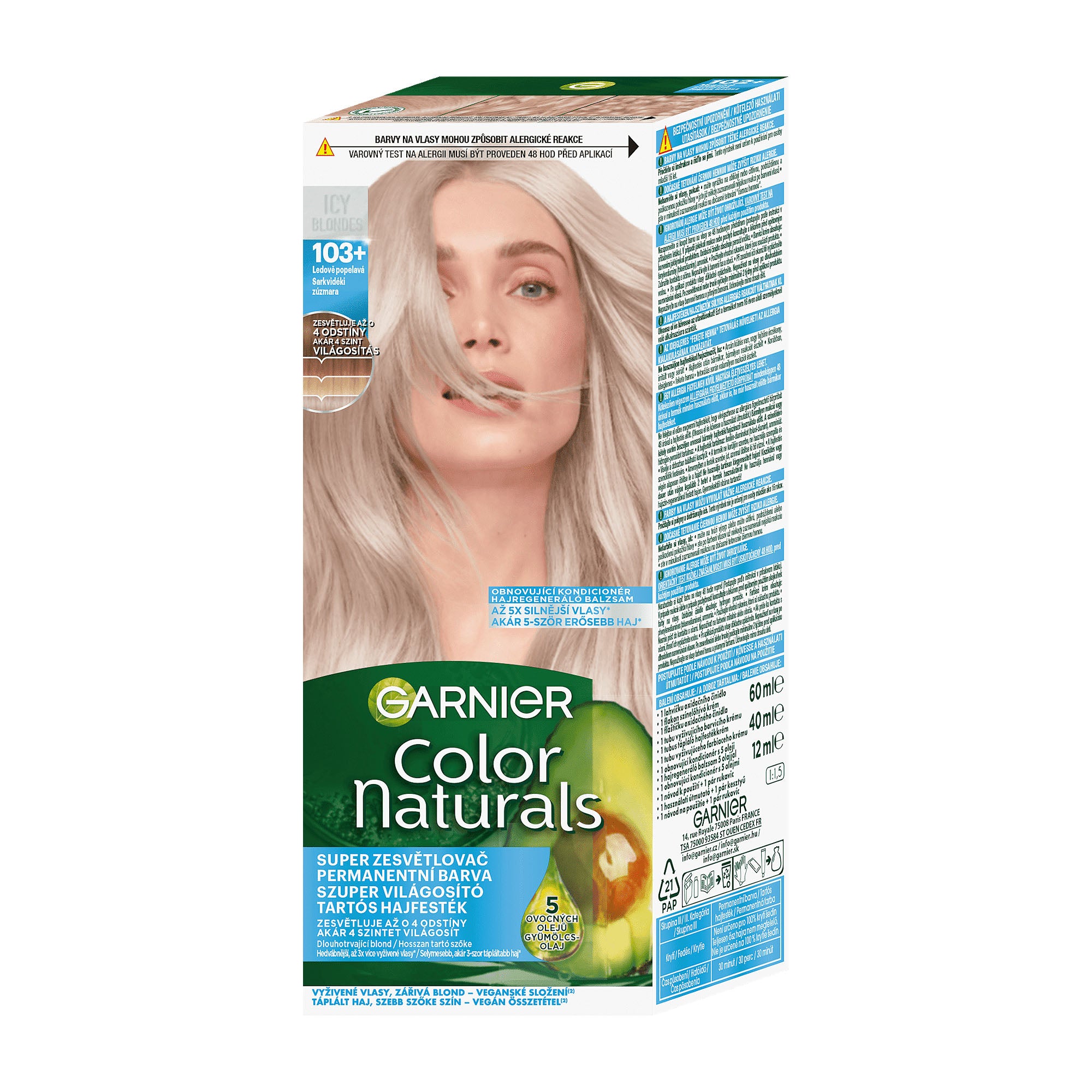 GARNIER Color naturals 103+ Icy Ash Blonde Super Aufheller