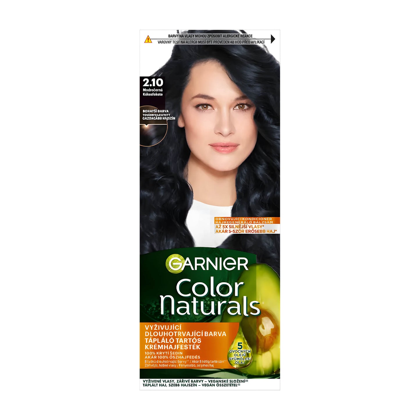 Garnier Color Naturals 2.10 Blauschwarz pflegende permanente Haarfarbe