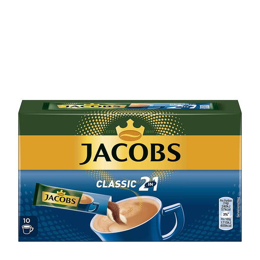 Jacobs 2in1 Classic Instantkaffee, 10 Stück