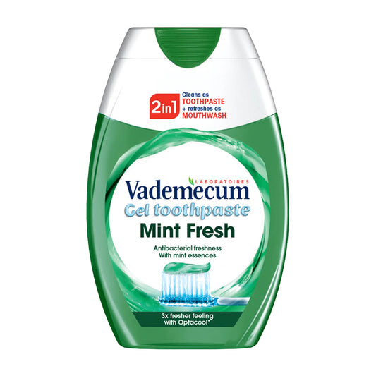 Vademecum 2in1 Mint Fresh toothpaste gel, 75 mL