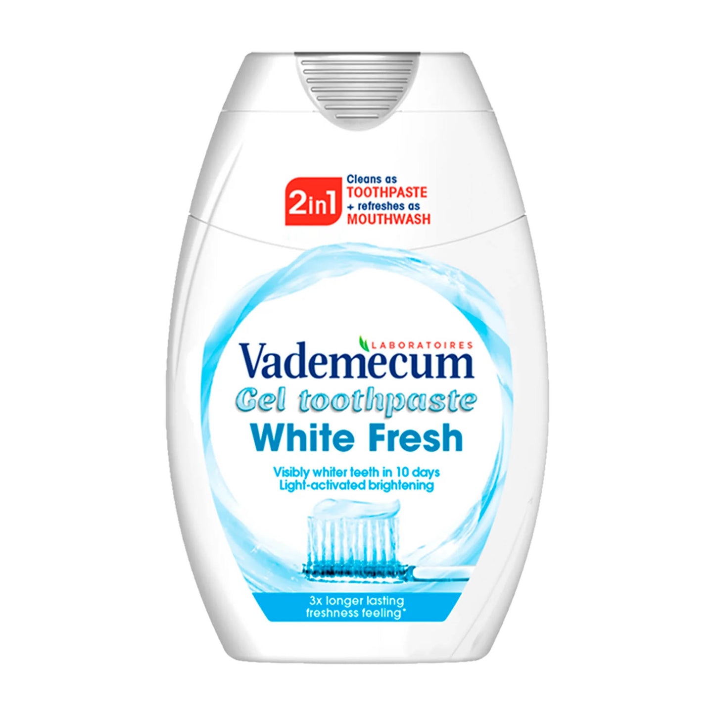 Vademecum 2in1 White Fresh toothpaste gel, 75 mL