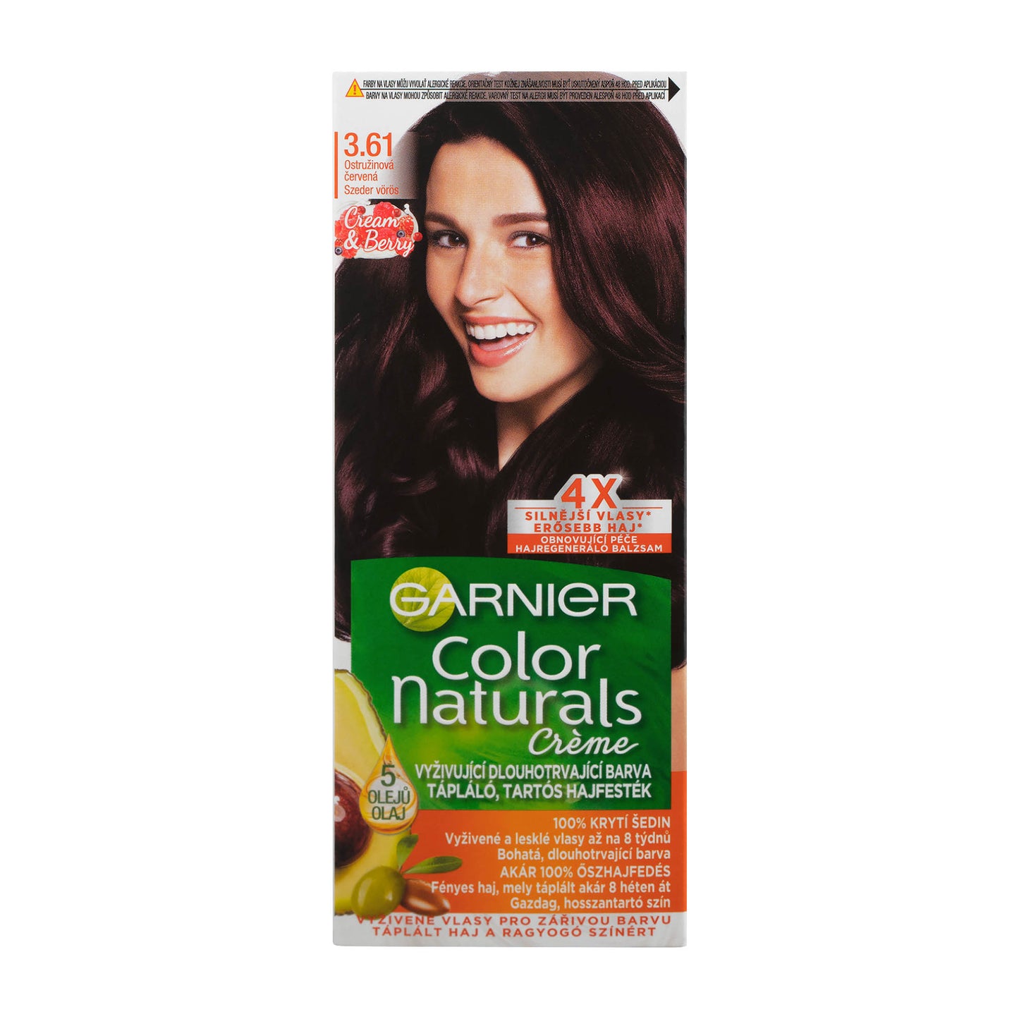 Garnier Color Naturals 3.61 Berry Red nourishing permanent hair color