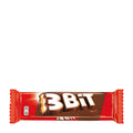 Packaging of 3Bit Milk Chocolate & Milk Cream biscuit bar, showing the product name and a picture of the chocolate bar with the milk cream filling visible.