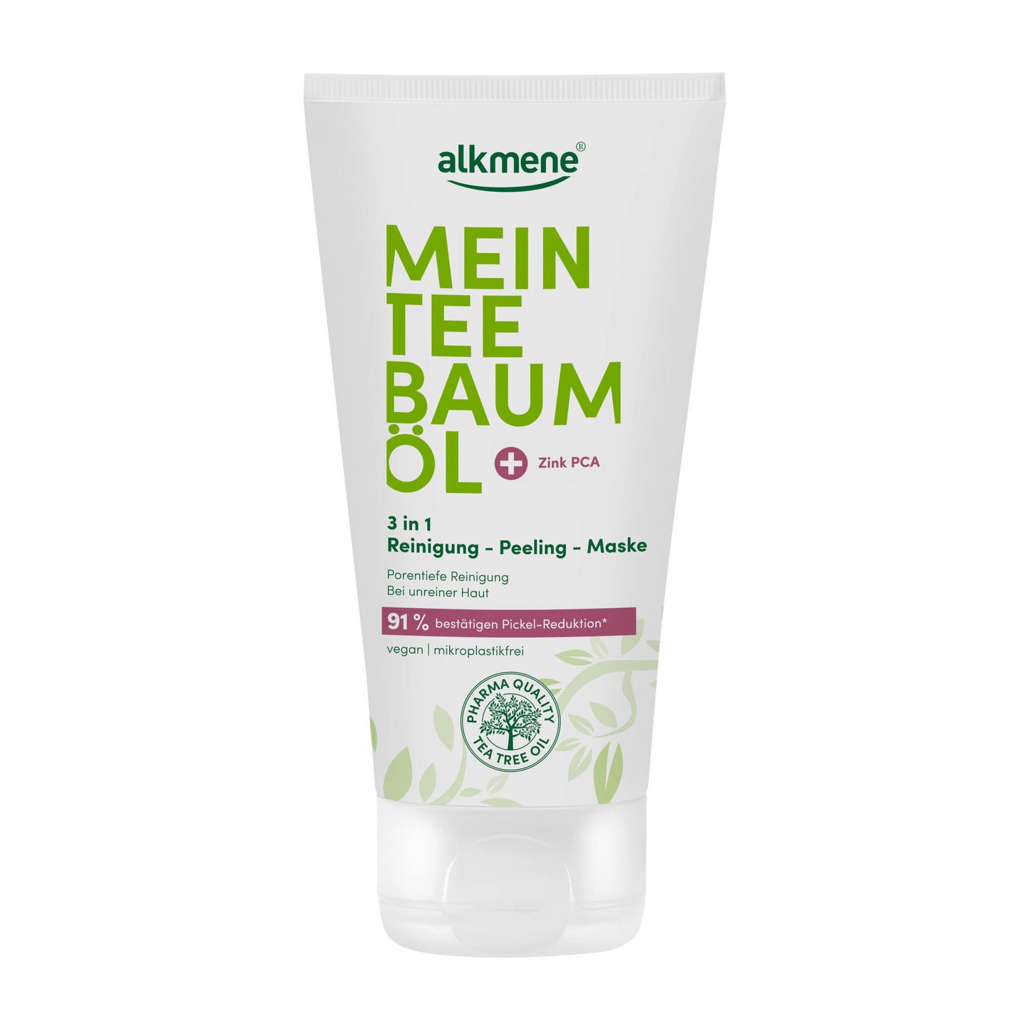 alkmene Tea Tree Oil 3in1 cleansing - peeling - mask, 150 mL