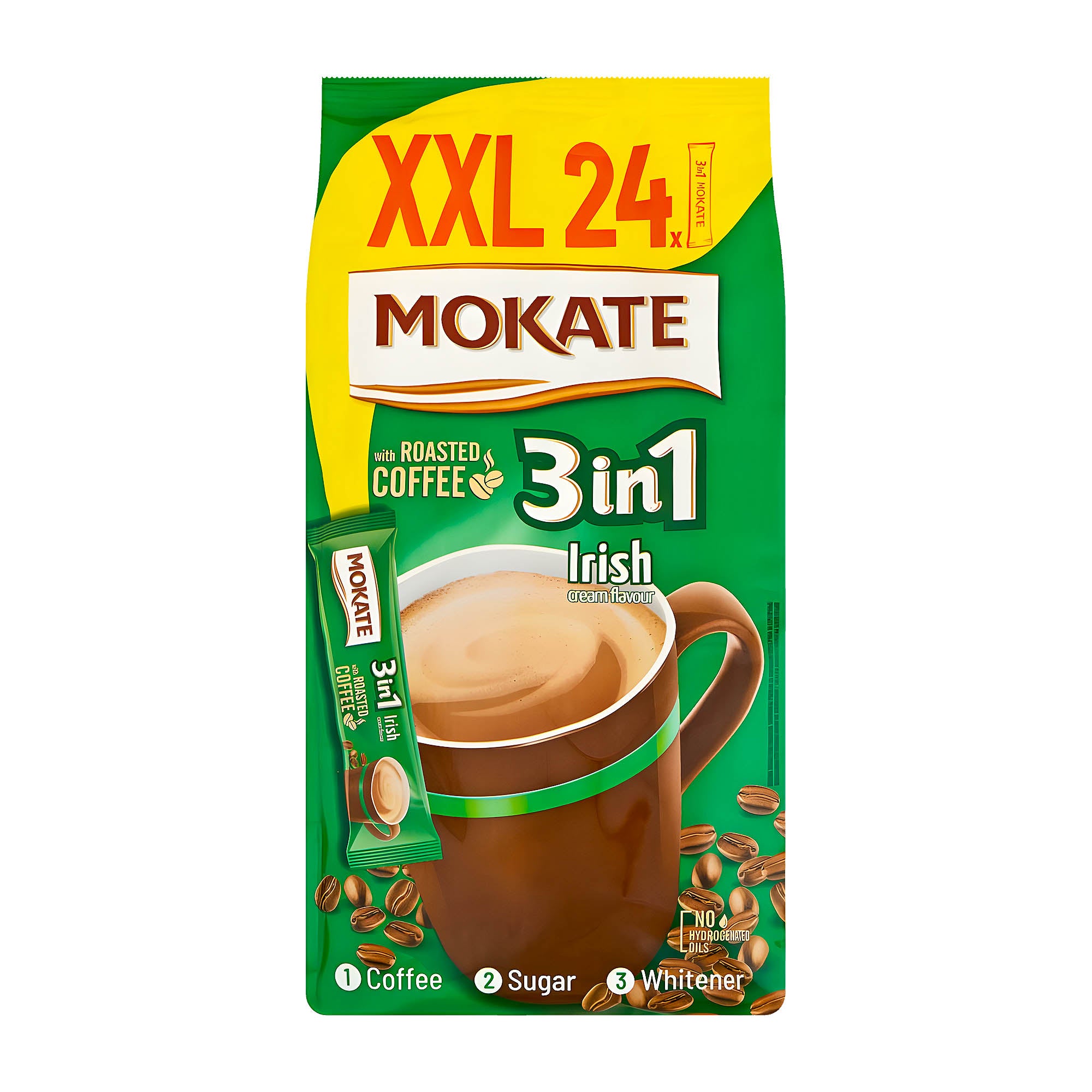 Mokate Café instantané Irish Cream 3 en 1, 24 unités