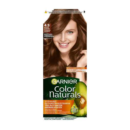 Garnier Color Naturals 4.3 Natur-Goldbraun pflegende permanente Haarfarbe