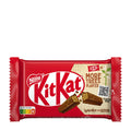A wrapped KitKat 4 Fingers Classic wafer bar by Nestle, with the KitKat logo and red color scheme visible.