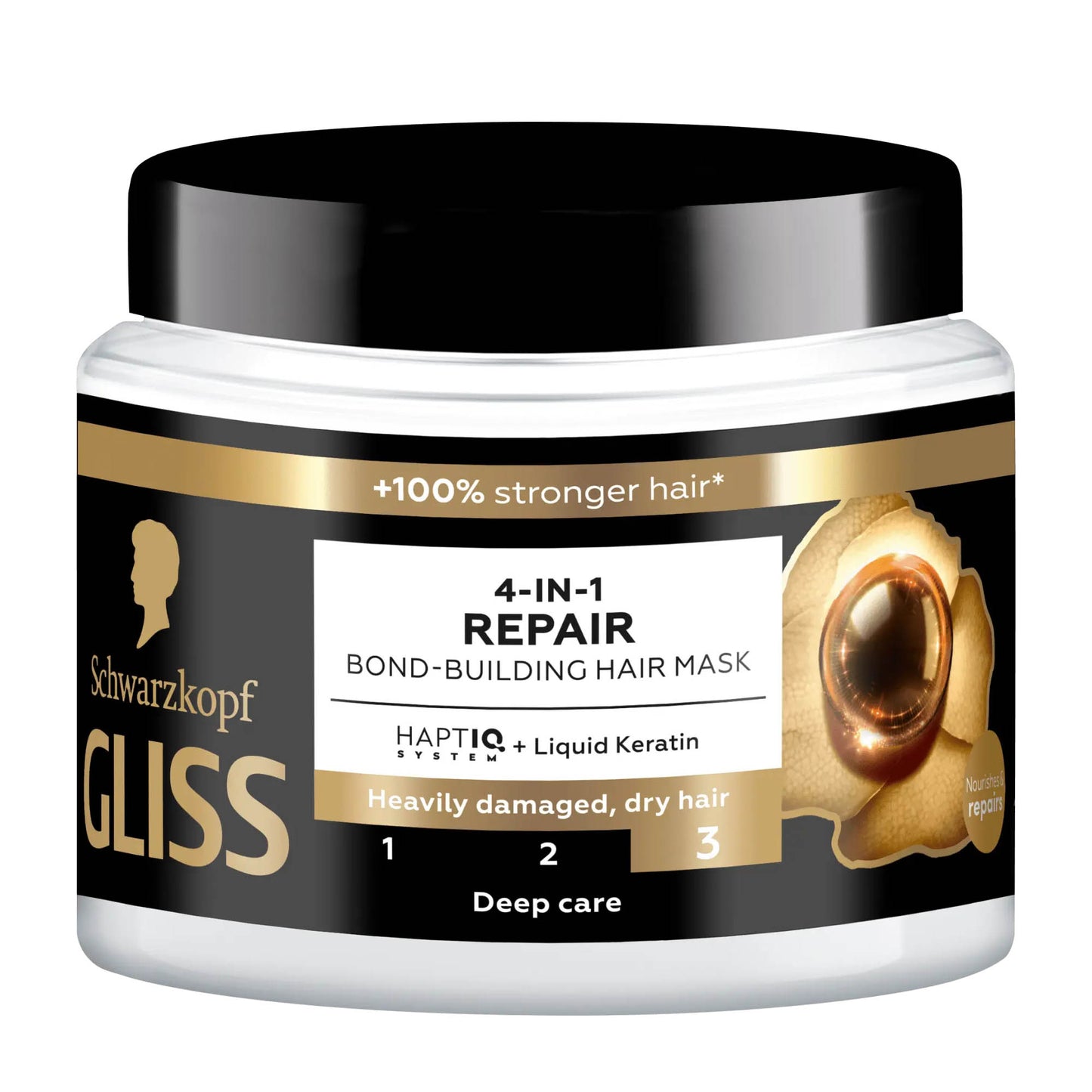 Schwarzkopf Gliss 4in1 Repair Haarmaske, 400 mL