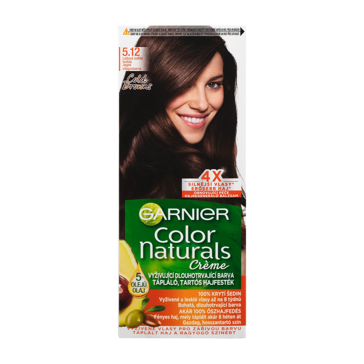 Garnier Color Naturals 5.12 Icy Light Brown nourishing permanent hair color