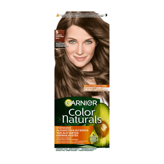 Garnier Color Naturals 5 Brown nourishing permanent hair color