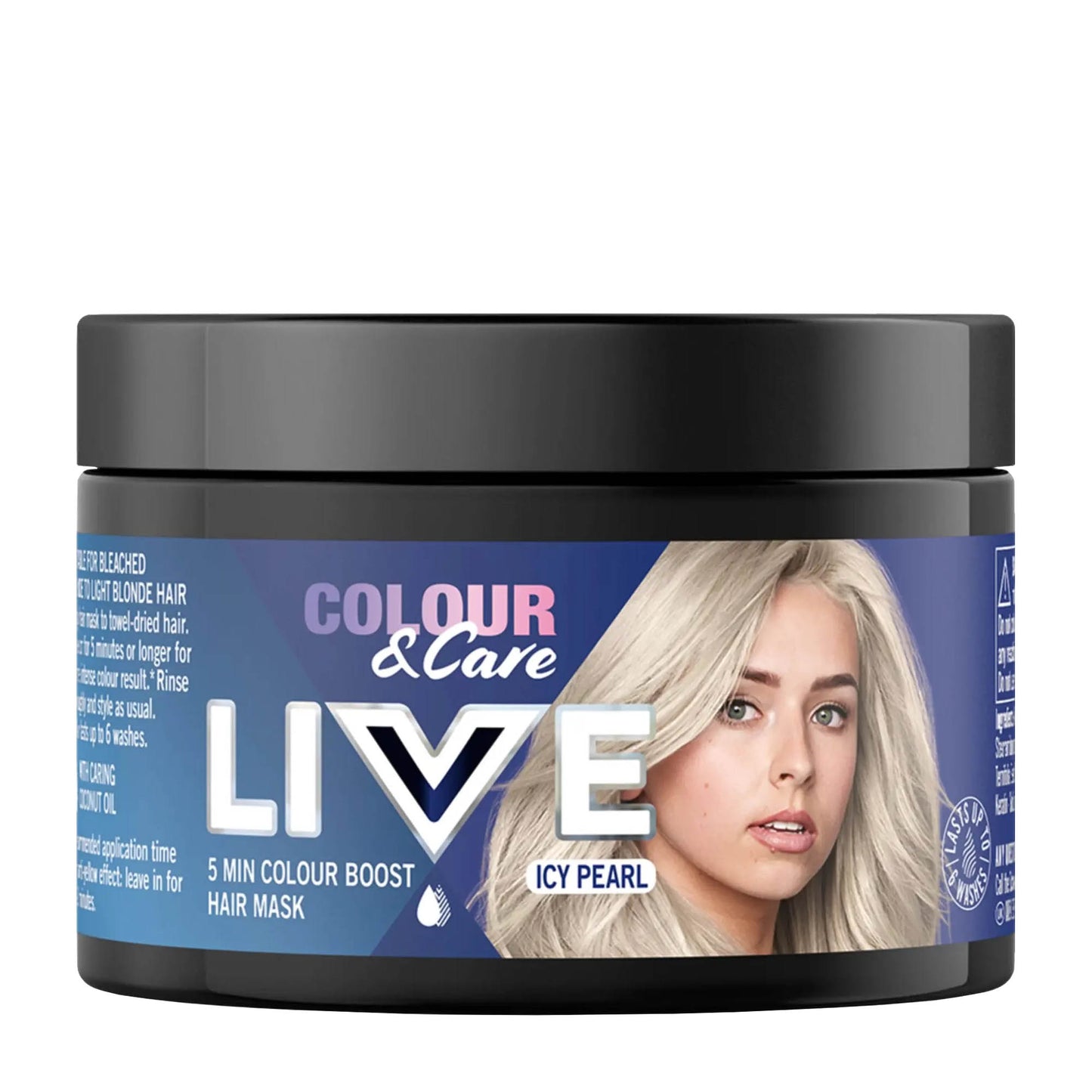 Schwarzkopf LIVE Colour & Care Icy Pearl 5 min color boost hair mask, 150 mL