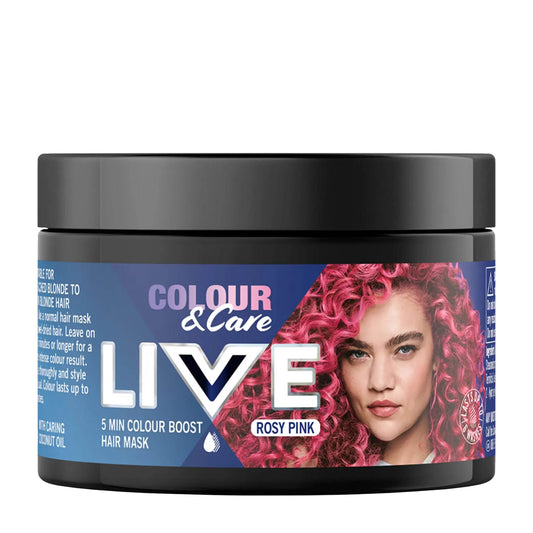 Schwarzkopf LIVE Colour & Care Rosy Pink 5 min color boost hair mask, 150 mL