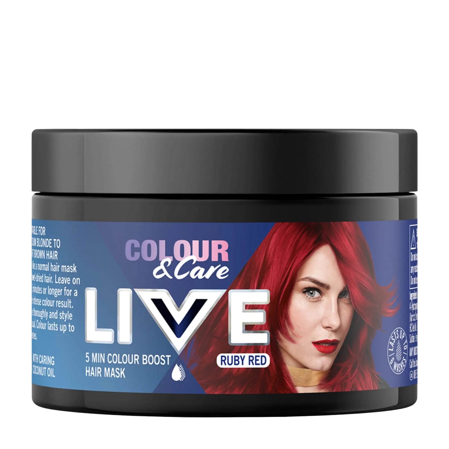 Schwarzkopf LIVE Colour & Care Ruby Red 5 Min Color Boost Haarmaske, 150 ml