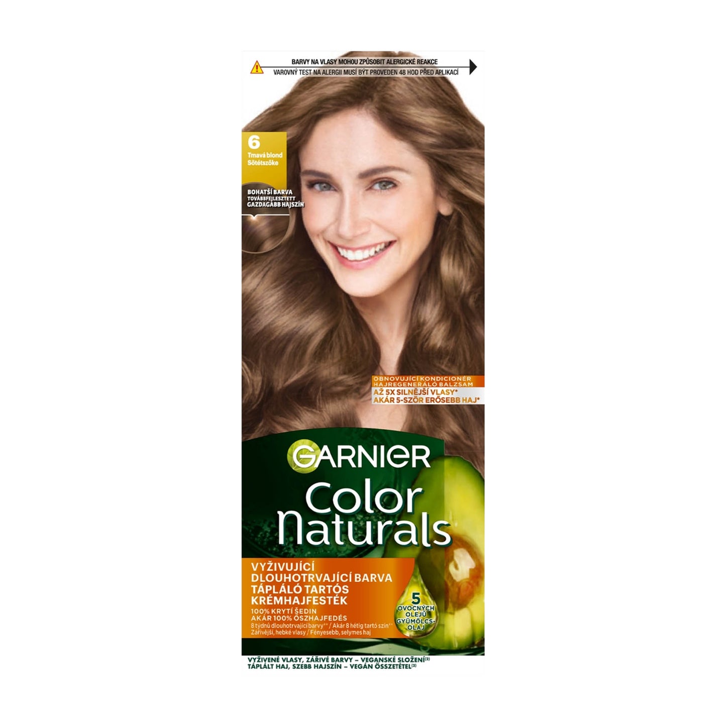 Garnier Color Naturals 6 Dark Blonde nourishing permanent hair color