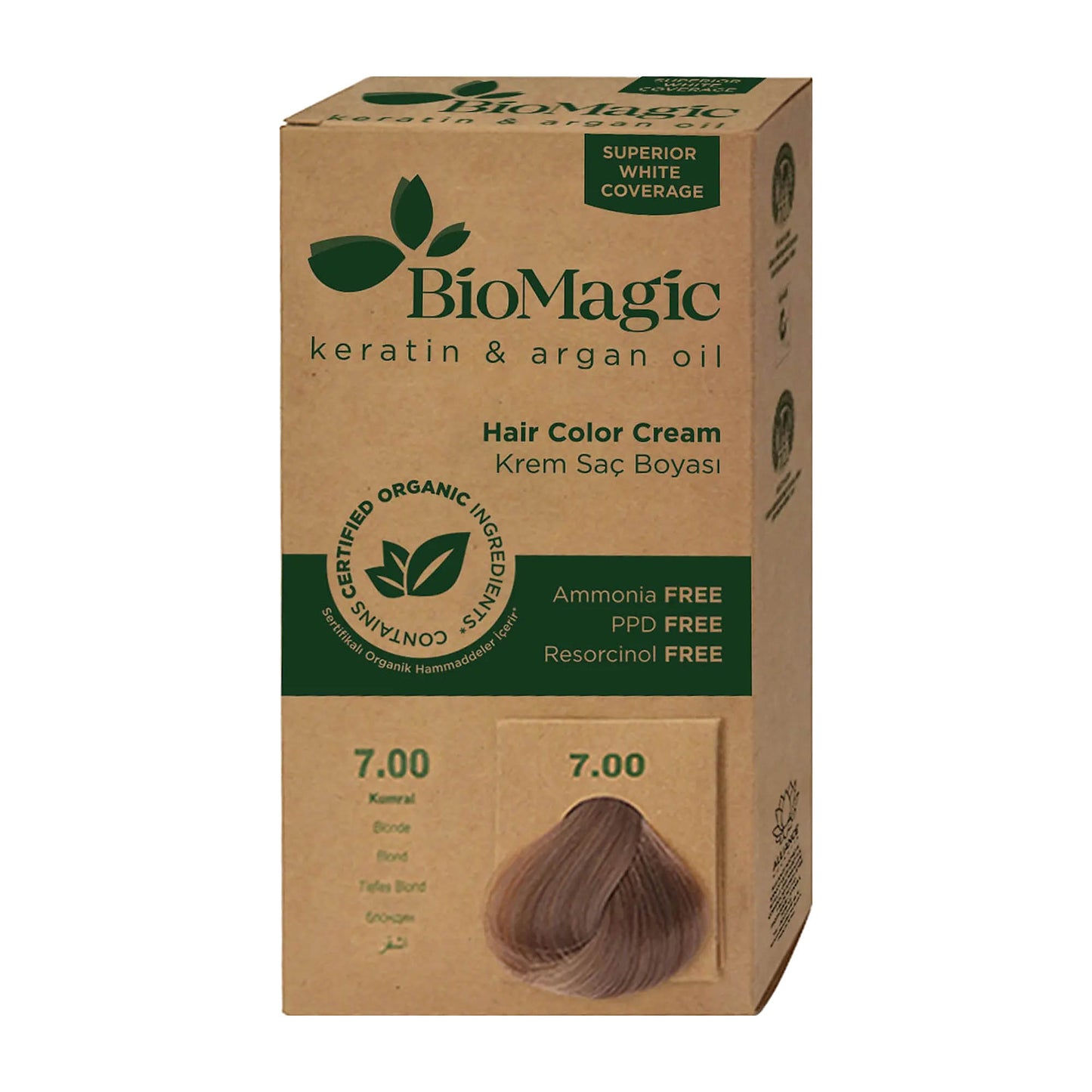 Biomagic 7.00 Blonde permanente Haarfarbe Creme