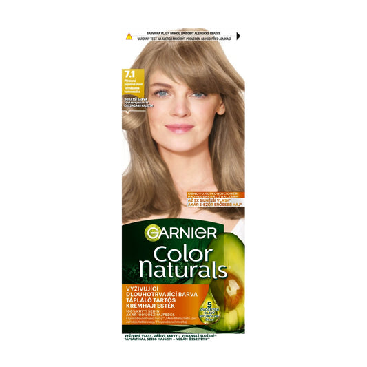 Garnier Color Naturals 7.1 Natural Ash Blonde nourishing permanent hair color