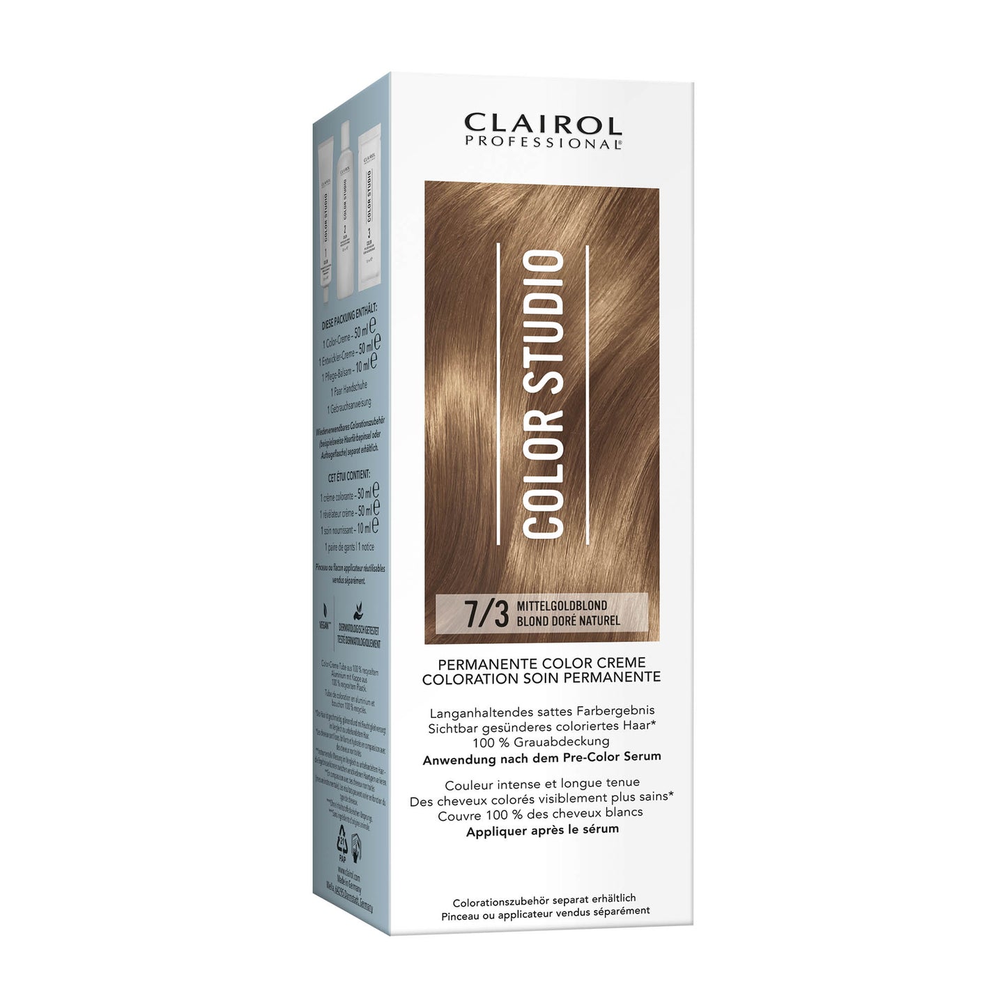 Clairol Professional Color Studio 7/3 Mittelgoldblond Haarfarbe