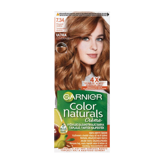 Garnier Color Naturals 7.34 Natural Copper nourishing permanent hair color