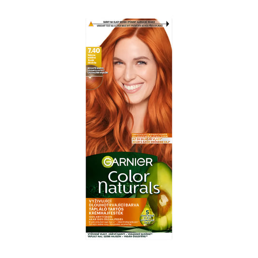 Garnier Color Naturals 7.40 Passionate Copper nourishing permanent hair color