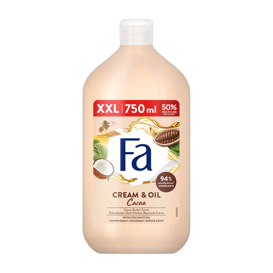 Fa Cream & Oil Cacao shower & bath, 750 mL