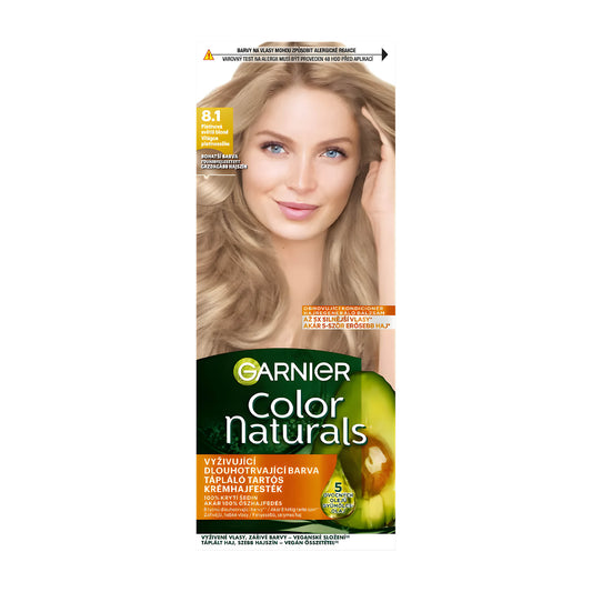 Garnier Color Naturals 8.1 Light Platinum Blonde nourishing permanent hair color