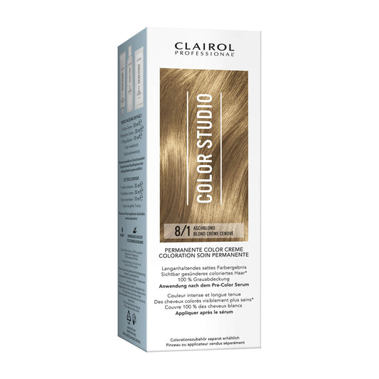 Clairol Professional Color Studio 8/1 Aschblond Haarfarbe