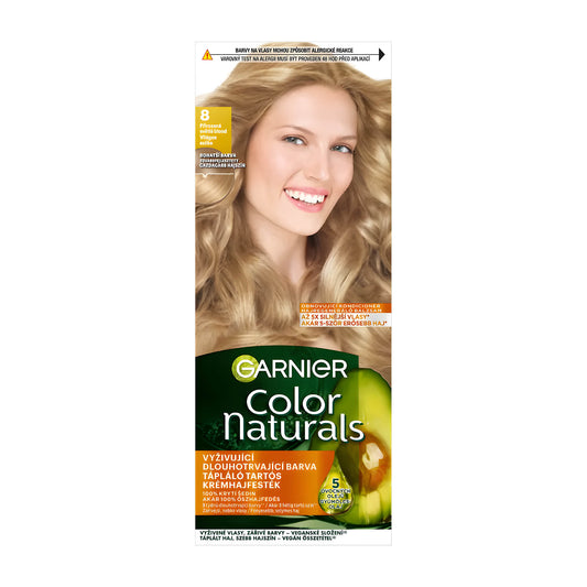 Garnier Color Naturals 8 Light Blonde nourishing permanent hair color