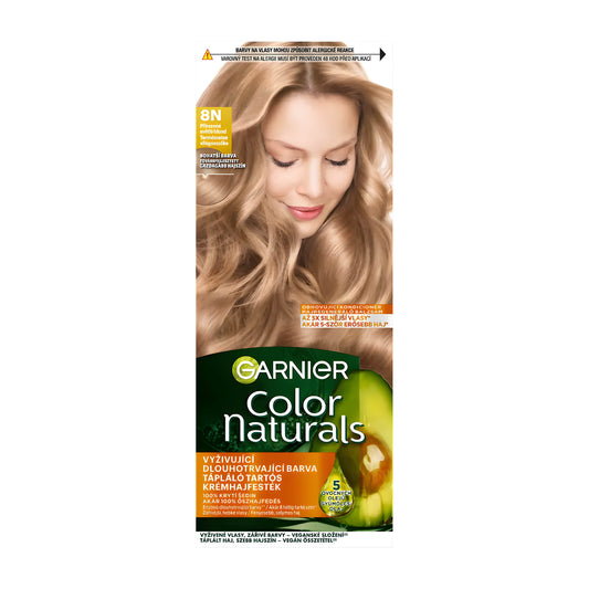 Garnier Color Naturals 8N Natural Light Blonde nourishing permanent hair color