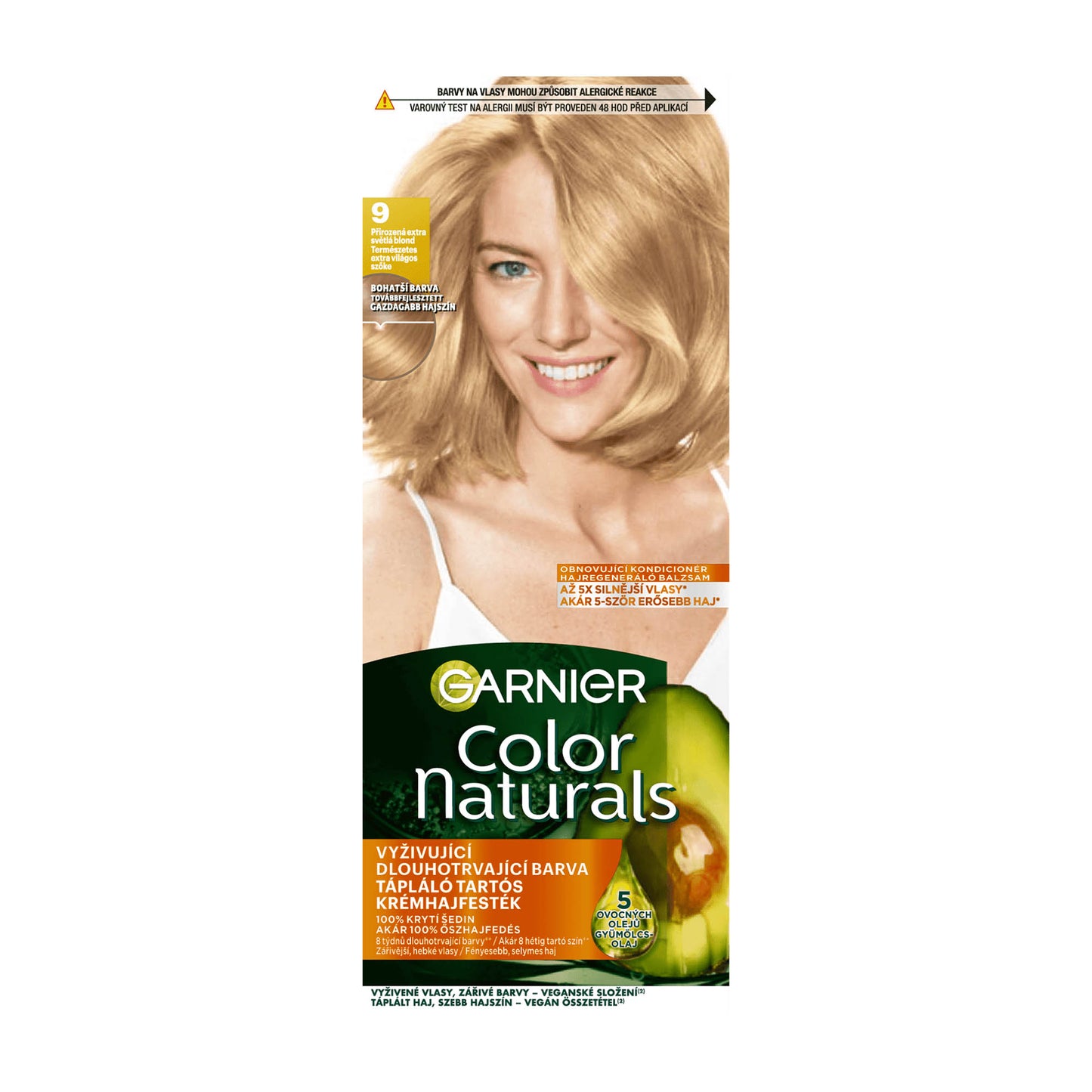 Garnier Color Naturals 9 Extra Light Blonde nourishing permanent hair color