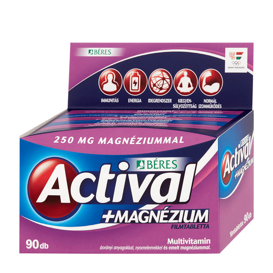 Beres Actival +Magnesium Täglich Multivitamin Filmtabletten, 90 Stück