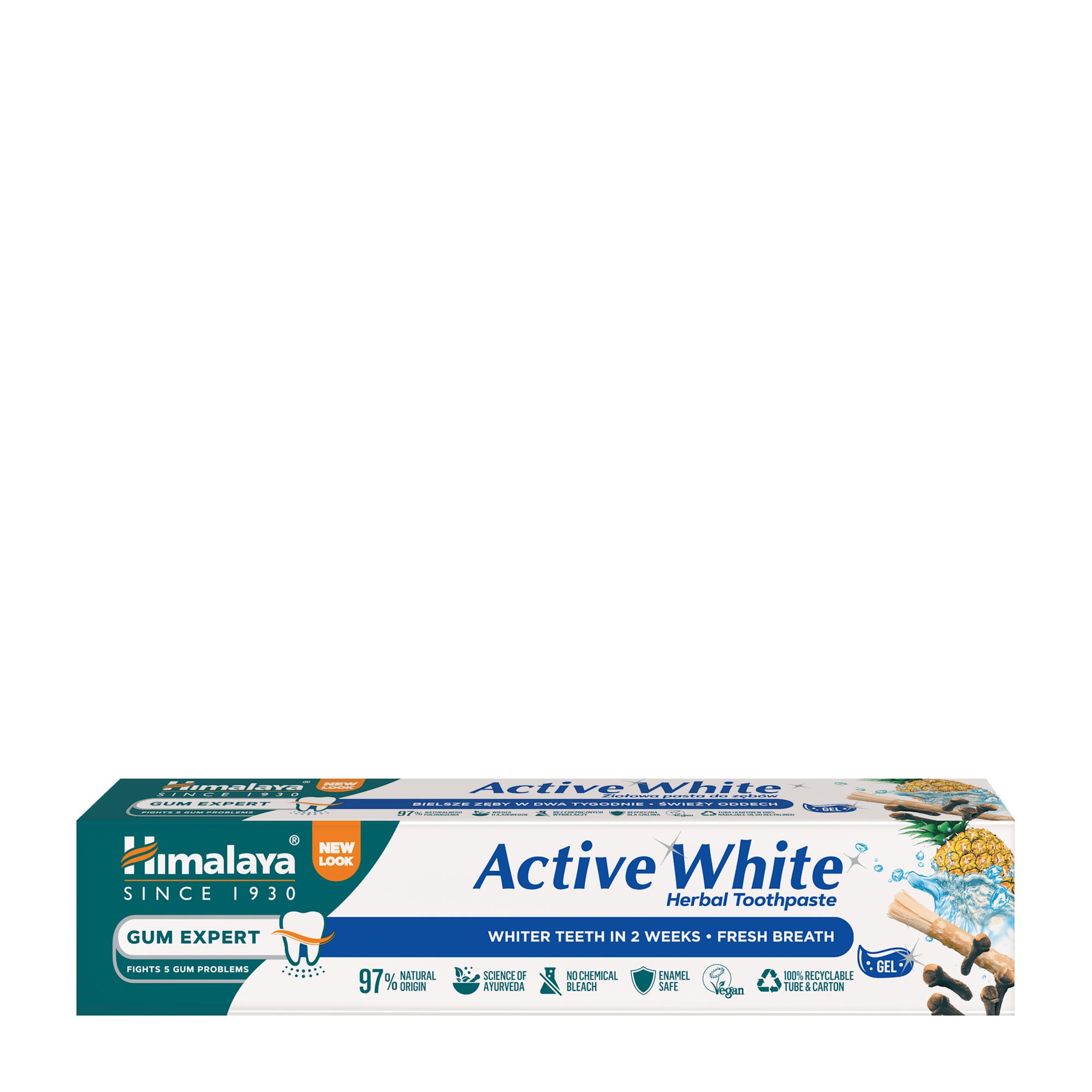 Himalaya Active White Frische Gel-Zahnpasta, 75 ml