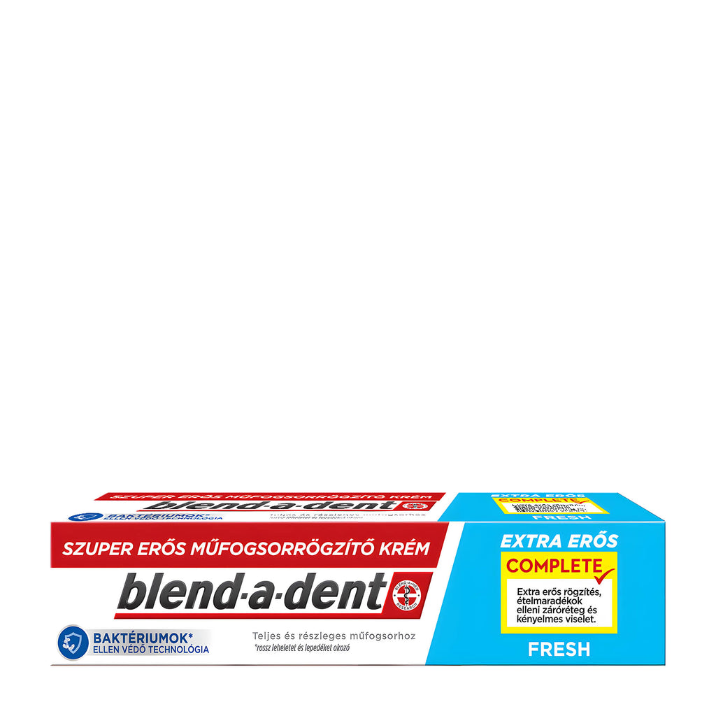 blend-a-dent Complete extra fresh flavor denture adhesive cream, 47 g