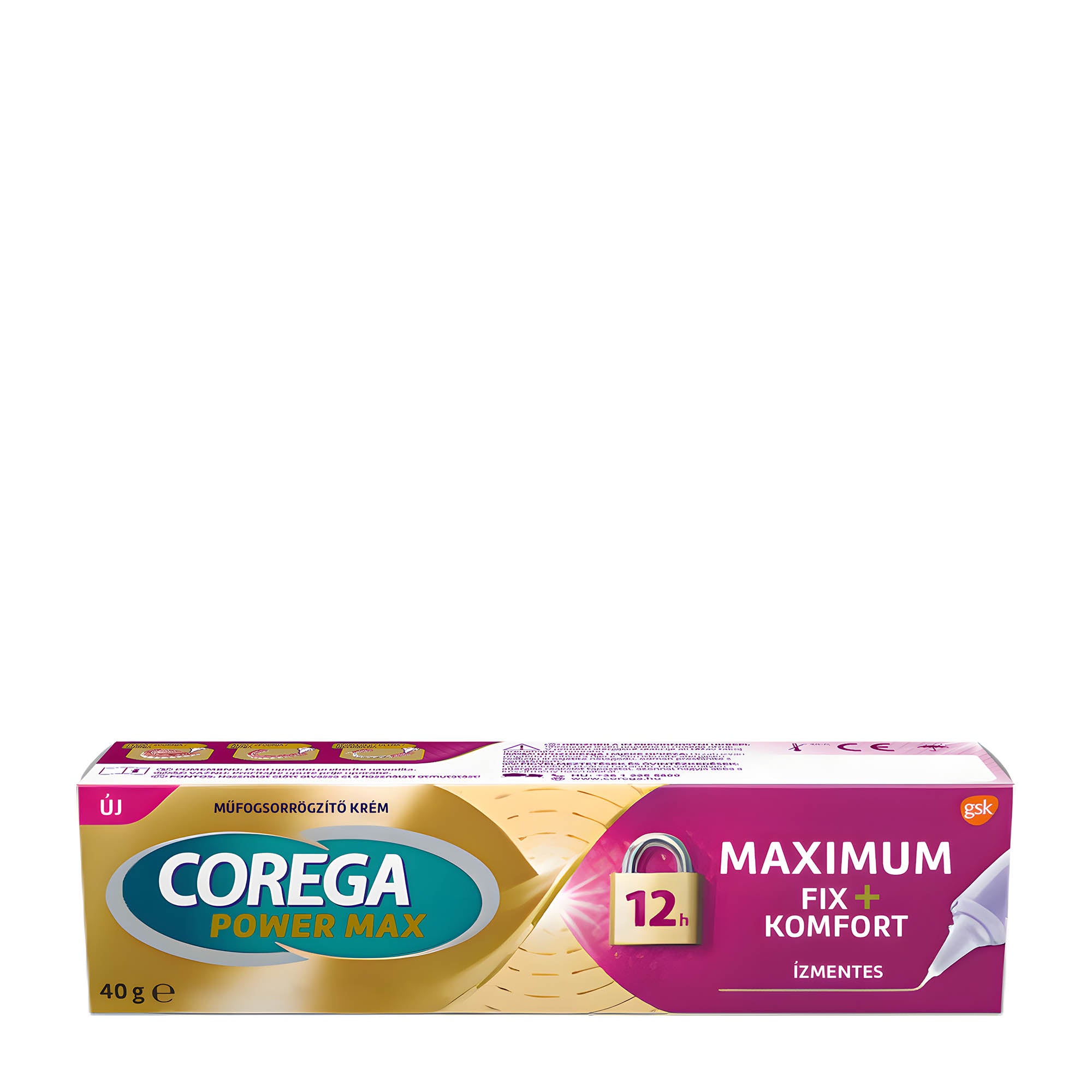 Corega Power Max Hold + Comfort Haftcreme, 40 g