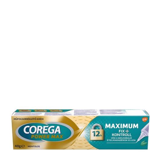 Corega Power Max Hold + Fresh denture adhesive cream, 40 g