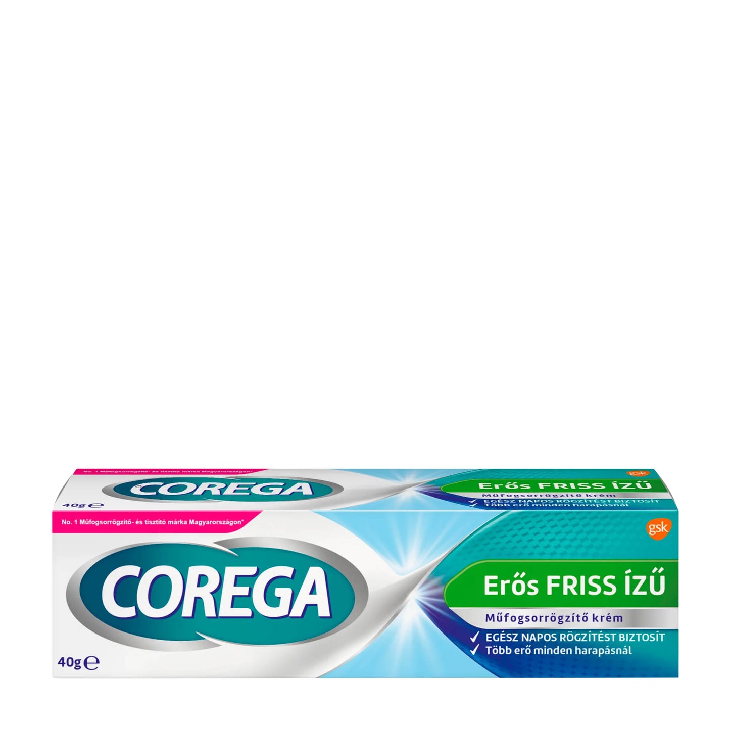 Corega Strong Fresh denture adhesive cream, 40 g