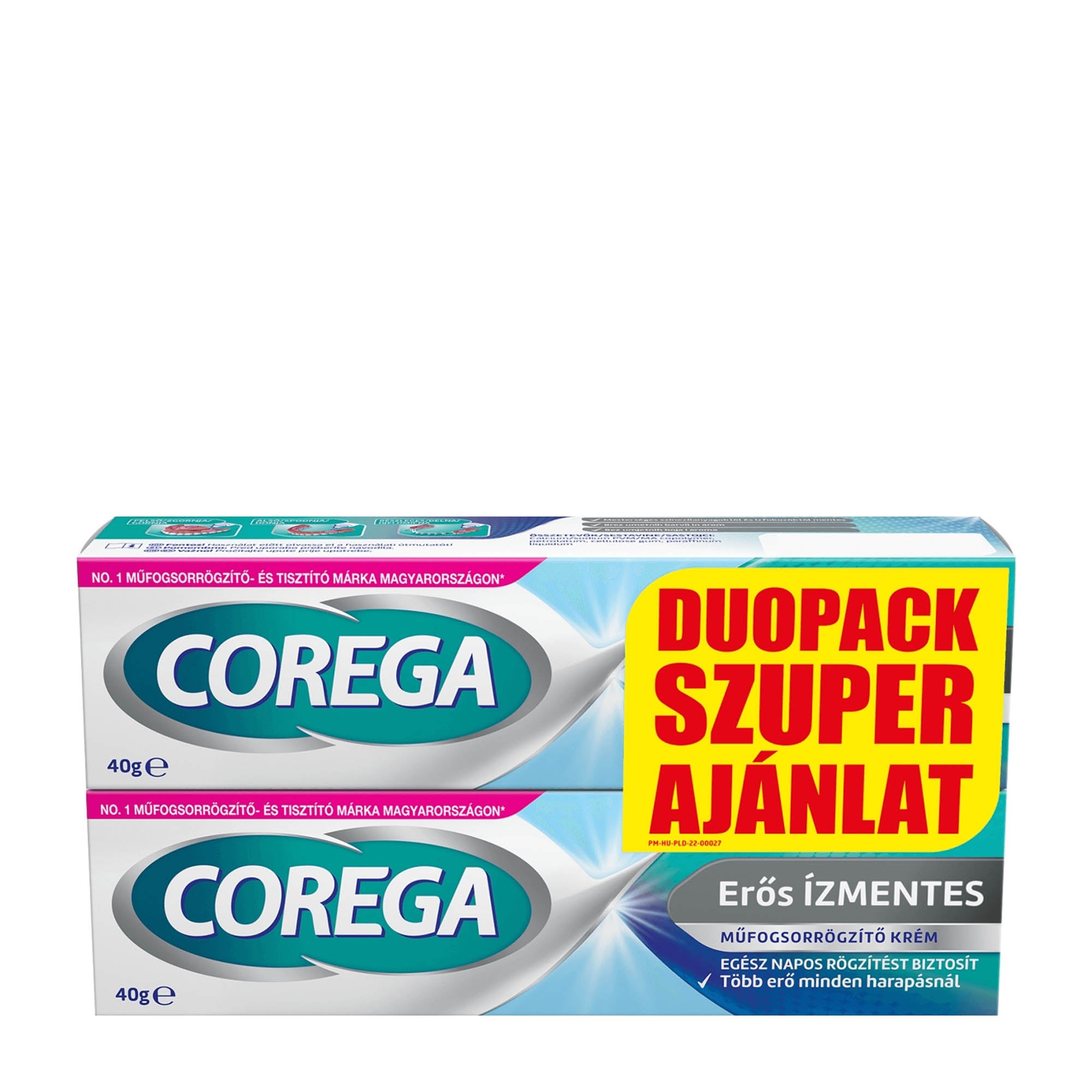 Corega Strong Neutral Haftcreme Duopack, 2x 40 g