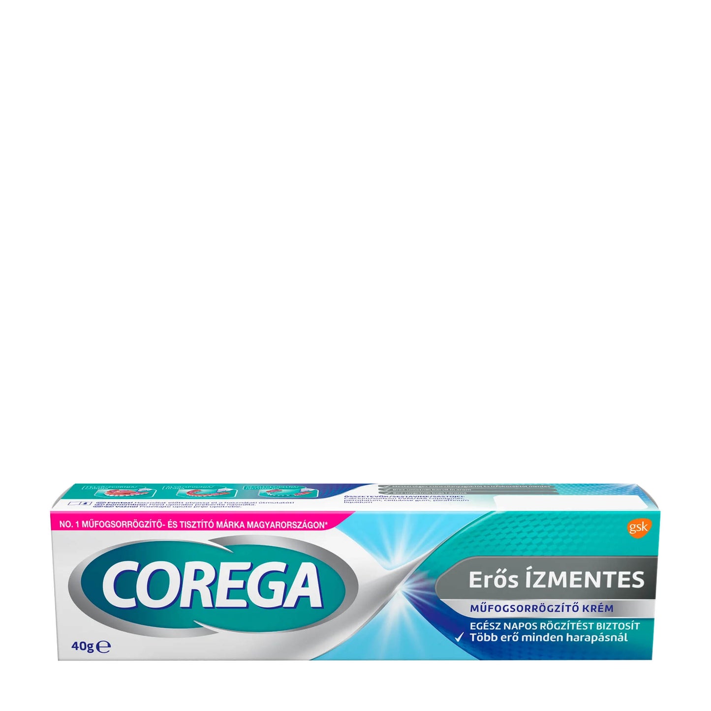 Corega Strong Flavor-free denture adhesive cream, 40 g