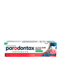 Parodontax Advanced Active Gum Repair Fresh Mint toothpaste packaging on a white background