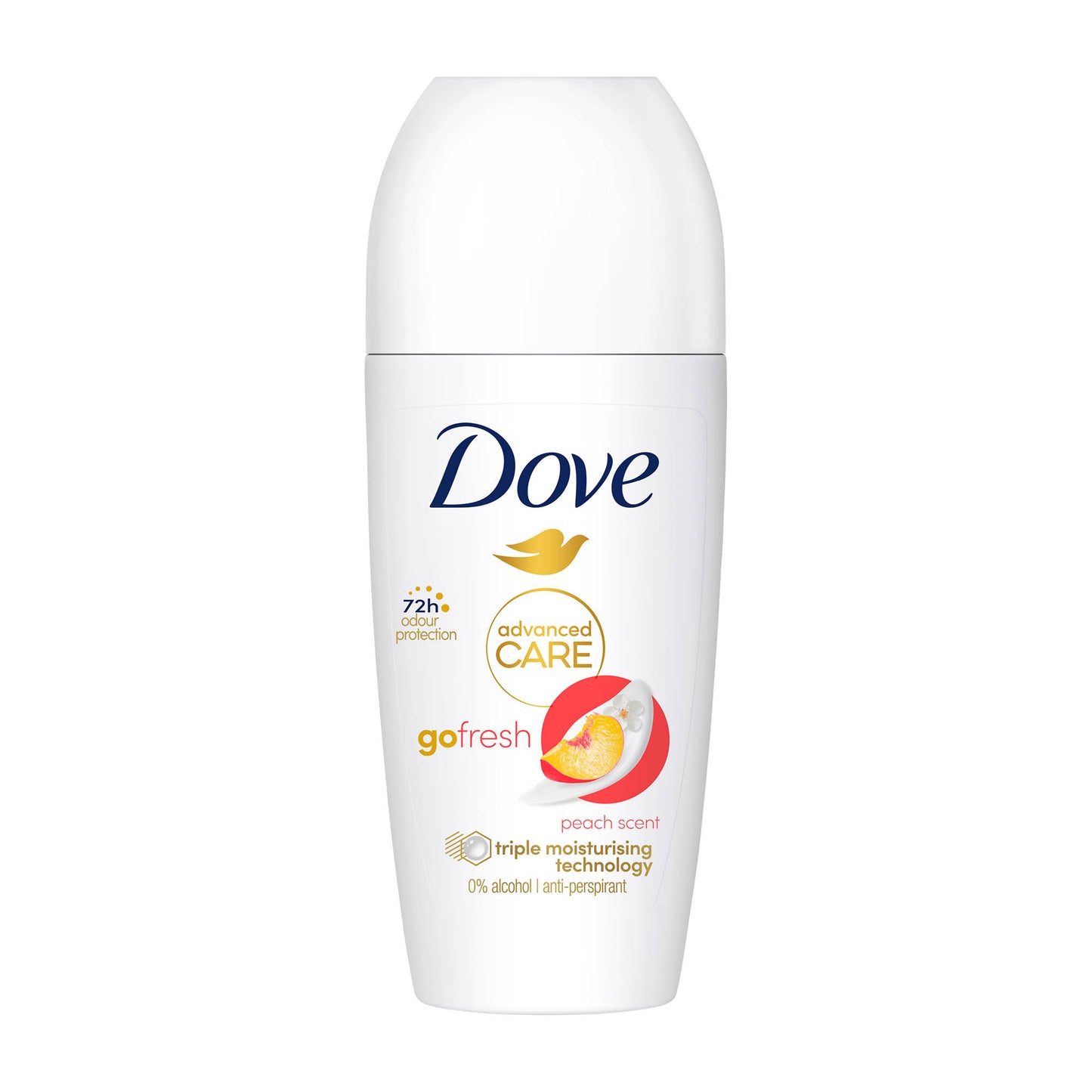 Dove Advanced Care Go Fresh Pfirsich 48h Antitranspirant Roll-On, 50 ml