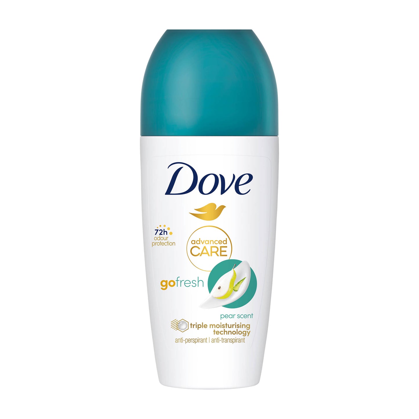 Dove Advanced Care Go Fresh Birne 72h Antitranspirant Roll-On, 50 ml