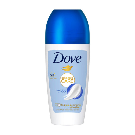 Dove Advanced Care Talco 72h anti-perspirant roll-on, 50 mL