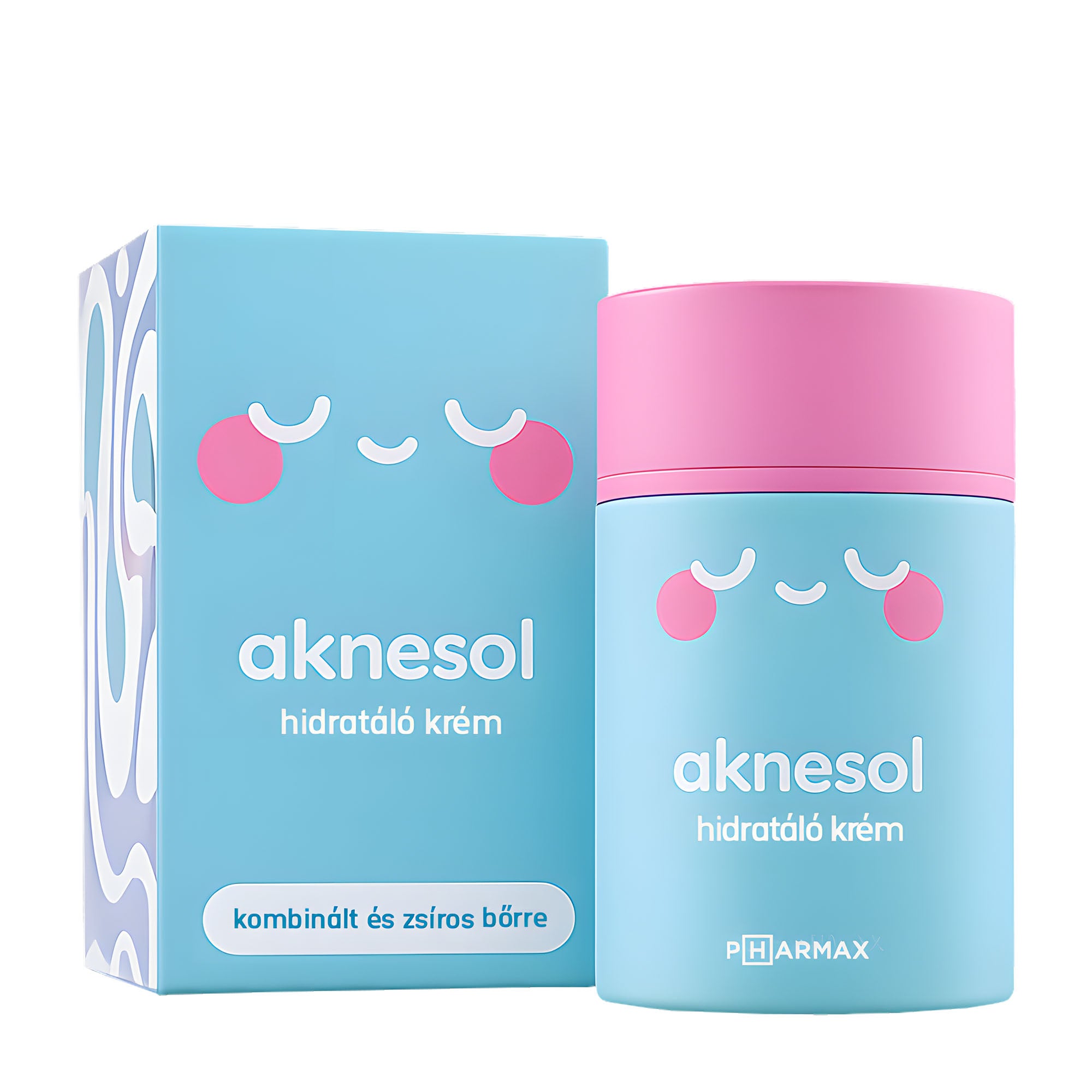 Aknesol Hydrating Cream for Combination to Oily Skin packaging and container on a white background