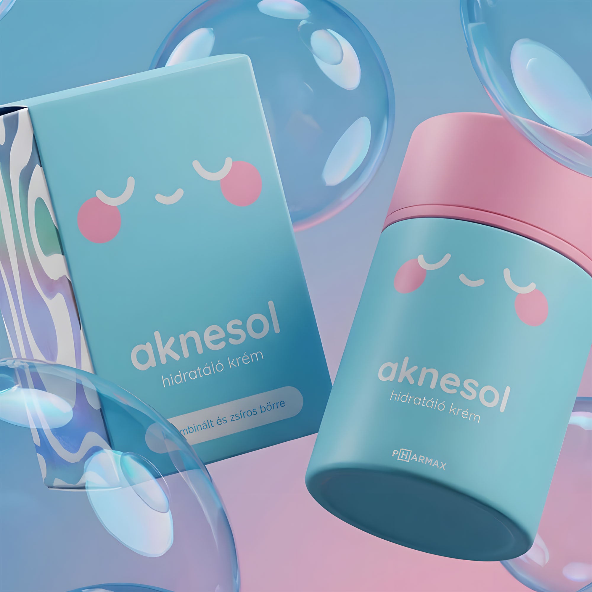 Aknesol Hydrating Cream for Combination to Oily Skin, 50 mL