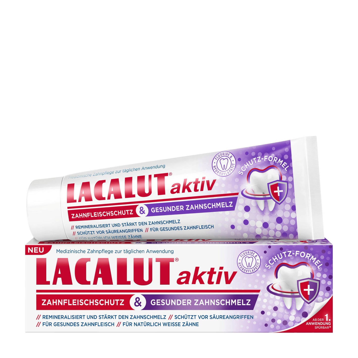 Lacalut Aktiv gum protection & healthy tooth enamel toothpaste, 75 mL