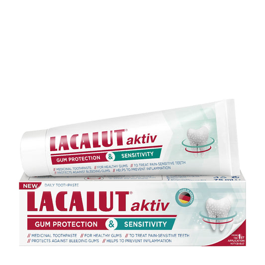 Lacalut Aktiv gum protection & sensitivity toothpaste, 75 mL