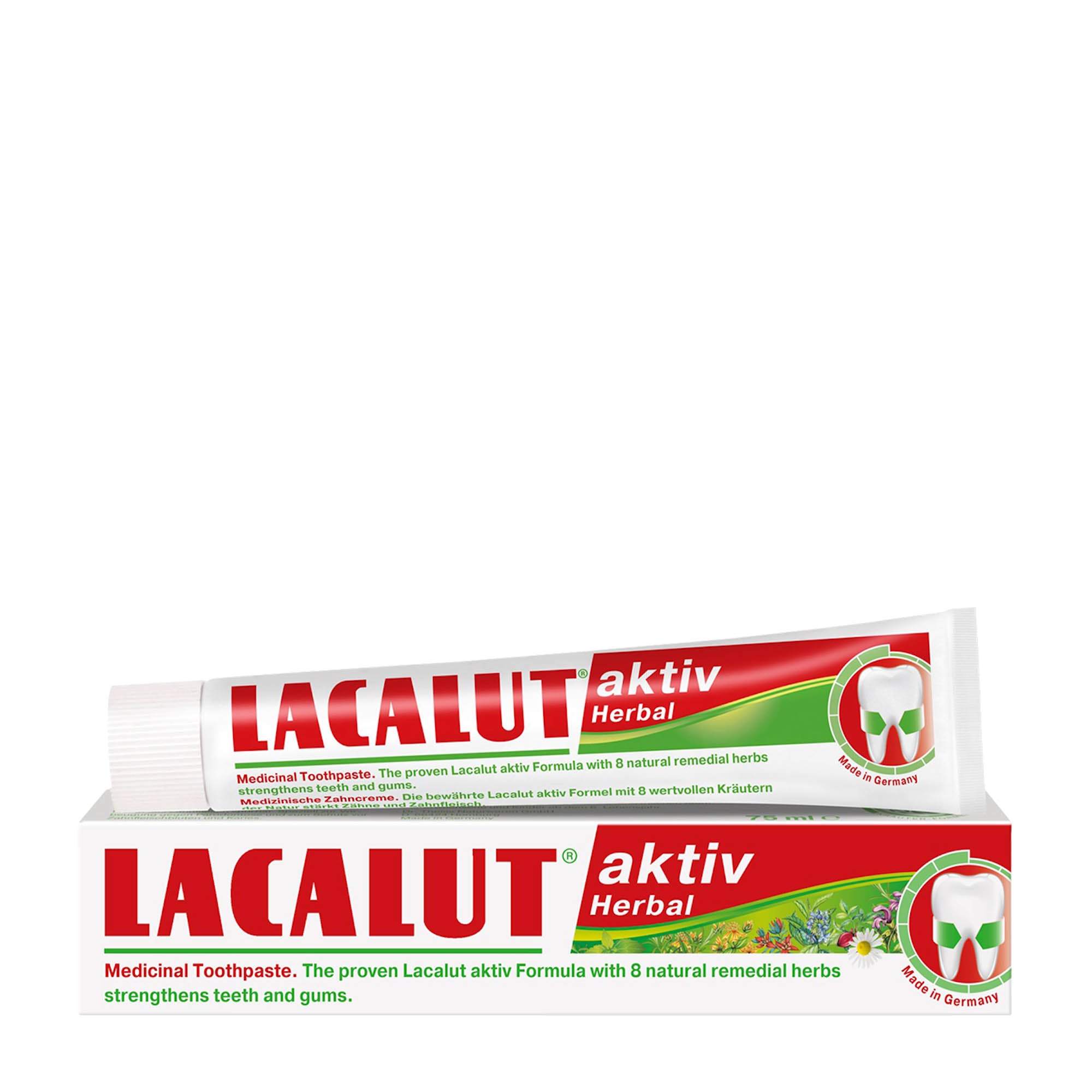 Lacalut Aktiv dentifrice aux herbes, 75 mL